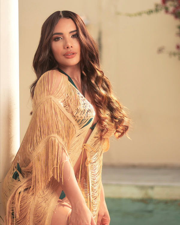 AMALFI FRINGE COVER-UP